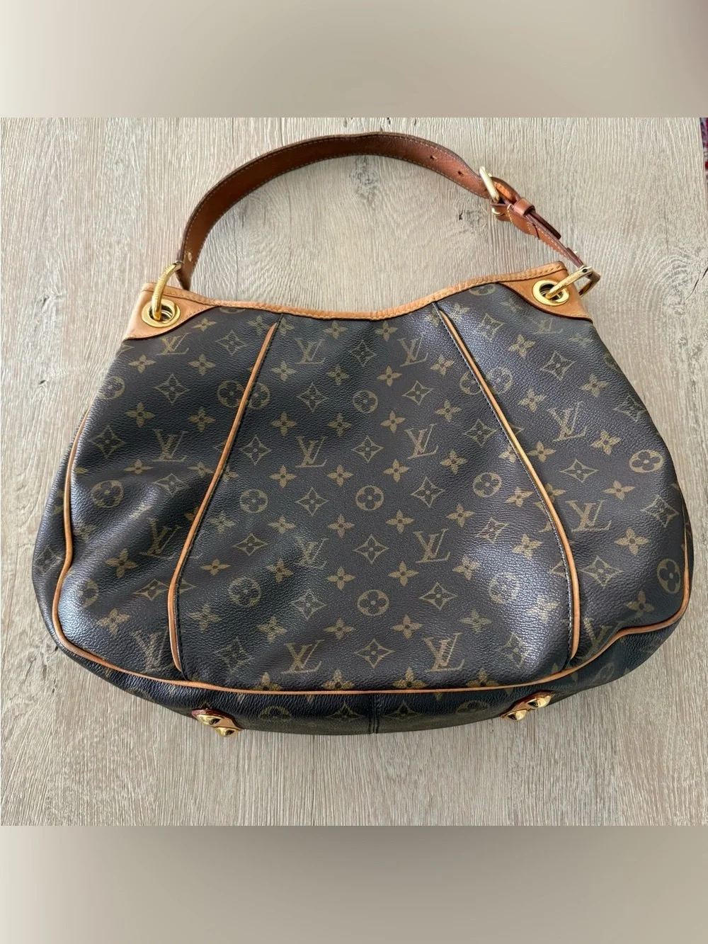 Louis Vuitton Galliera PM Monogram Hobo Bag Shoulder Bag Authentic